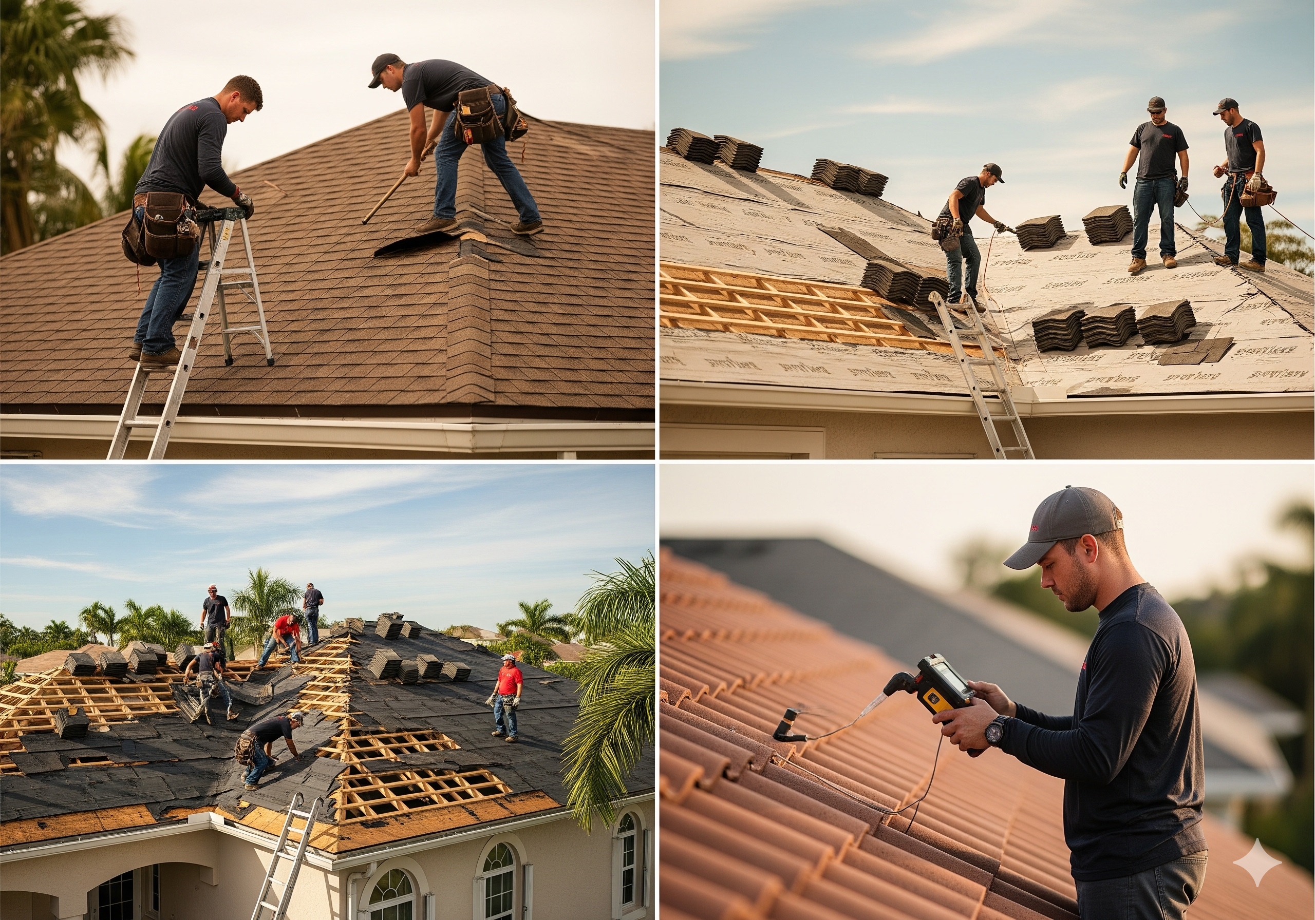 Expert roof repair work